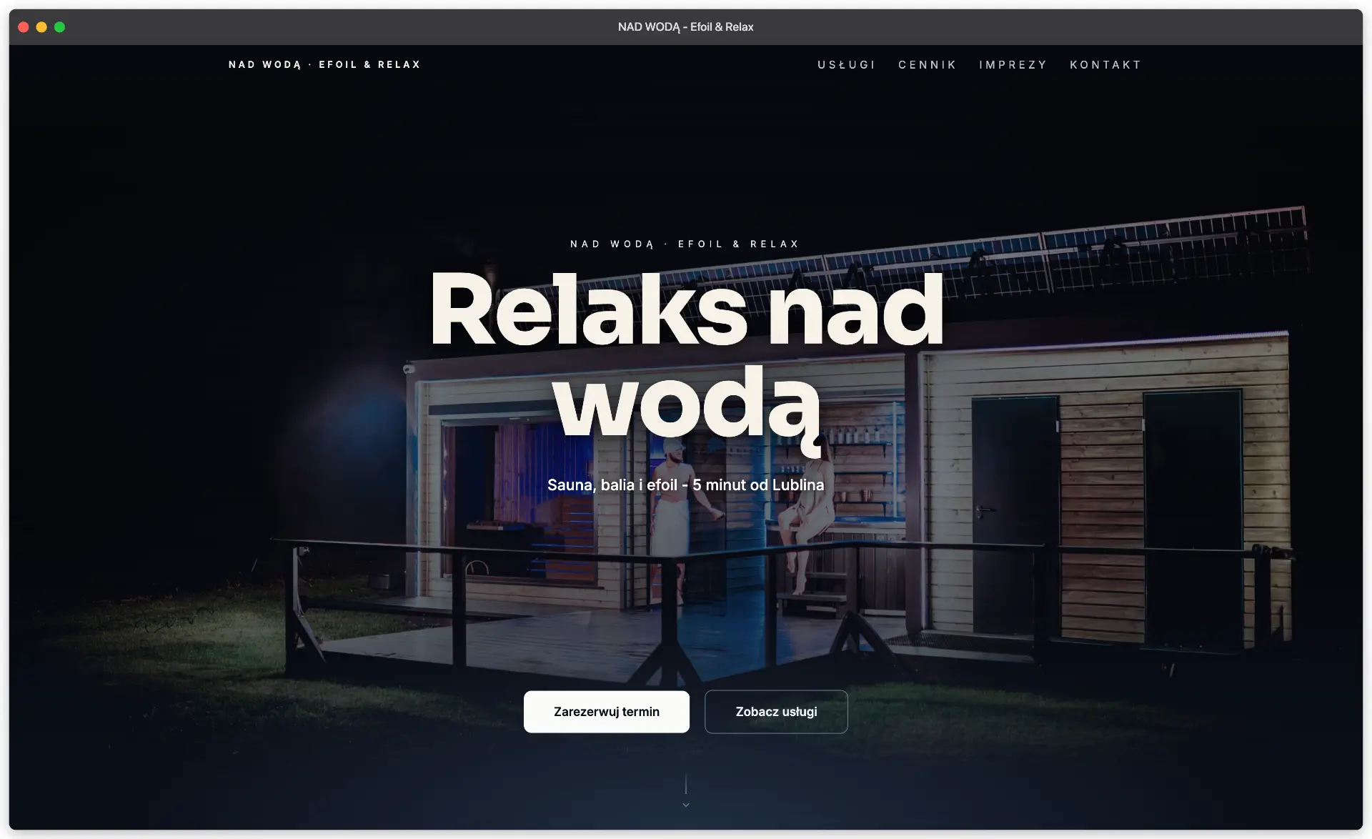 NAD WODĄ - Efoil & Relax